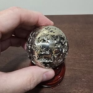 Pyrite Crystal Sphere #L 52 mm